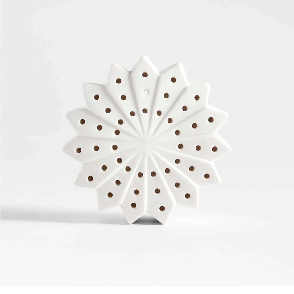 Crate&Barrel Small White Light Up Snowflake